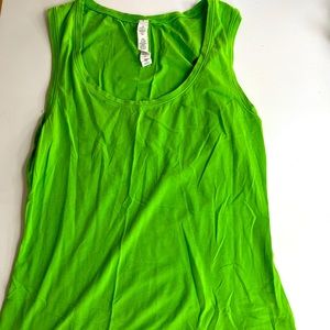 Green Lululemon tank top size 8